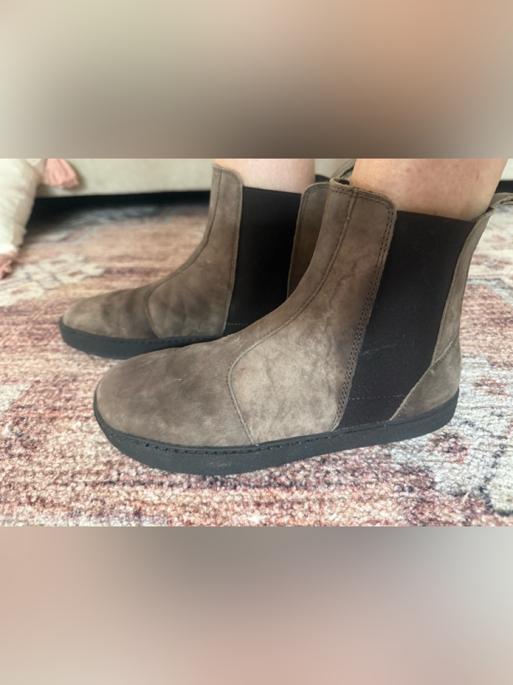 Groundies Women's Chelsea Booties in Taupe Gray EU 37 - Picture 8 of 10